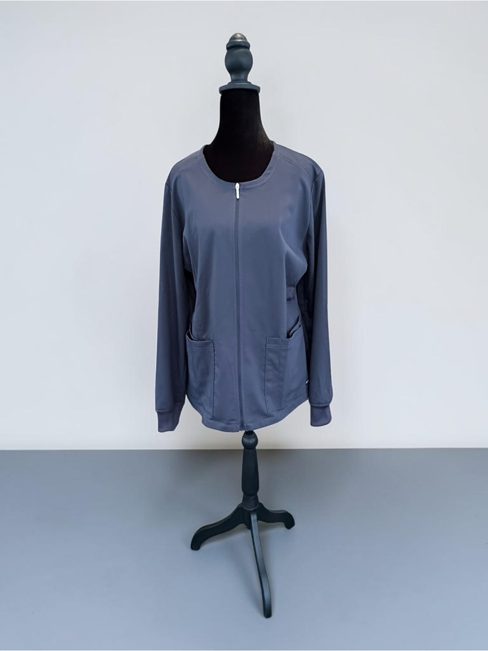 Grey's Anatomy by Barco Women's Zip-Front Jacket Gray Medium NWOT